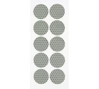 Set 10 adesivi catarifrangenti Ø 27 mm Bianco Per copribulloni, copridadi e PZ