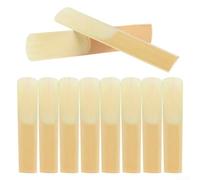Set 10 Arie Sax Alto 2.5 per Studenti Intermedi | Materiale naturale, colore giallo chiaro, dimensioni 7.1x1.45cm, finitura liscia, vibrazione ottimale