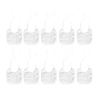 Set 10 Bavagie Cotone Resistenti All'acqua Dipinti Creativi Dribbla Bavaglini Traspiranti Per Pasti E Bavaglini Regolabili