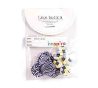 Set 10 bottoni cotone twilight 18 mm/13 mm. 5u./misura