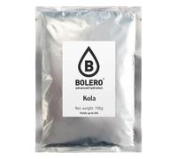SET 10 busta BOLERO DA 100 grammi Kola Preparato istantaneo polvere solubile in bustine Sticks per Bevande con Stevia e Vitamina C e Senza Zucchero ideale per fitness e diete