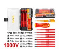 Set 10 cacciaviti ISOLATI 1000v - INGCO HKISD1008