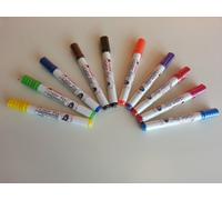 SET 10 COLOR FIX PENNARELLI PER STOFFA TESSUTO CON PUNTA A PENNELLO COLORI VARI