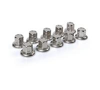 Set 10 copribulloni in acciaio inox - Ã 33 mm