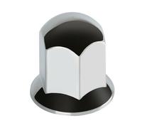 Set 10 copribulloni testa tonda camion cromati in ABS diametro 30mm