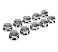 Set 10 Copribulloni in ABS Ø 32/33 mm Cromo Cerchi Ruote per Camion - C98061