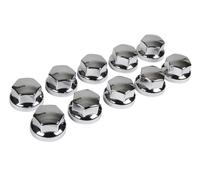 Set 10 Copribulloni in ABS Ø 32/33 mm Cromo Cerchi Ruote per Camion - C98061