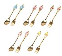 SET 10 cucchiaini e forchette Royal Albert 100 anni (1950-1990) originali