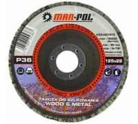 Set 10 dischi 125mm abrasivi lamellari grana 36-120 smerigliatrice legno metallo