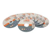 Set 10 dischi abrasivi da taglio metallo 125x1 mm