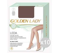 Set 10 GOLDEN LADY Leda 4 Visone 2 Paia Calze Collant Da Donna Abbigliamento