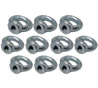 Set 10 Golfari Femmina Zincati | Resistenti | Sicurezza E Affidabilità Per Sollevamento E Ancoraggi (M6)
