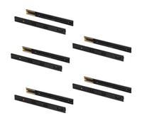 Set 10 Guide Cassetto con Chiusura Soft 45x300 mm in Acciaio Emuca Nero