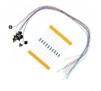 Set 10 Luci Nere 6mm per plastici Ferroviari | Scala OO/HO, colore caldo, cablaggio completo, ideali per interni modellini, lunga durata