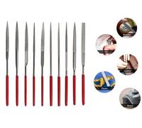 SET 10 MINI LIME RASPE AD AGO PER FERRO ACCIAIO LEGNO PRECISIONE 160MM PICCOLE