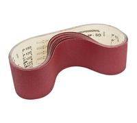 Set 10 nastri abrasivi in corindone 7150x150 gr 60/80/100/120