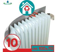 SET 10 PANNELLI TERMORIFLETTENTI PER CALORIFERI TERMOSIFONI cm 100x70 CON NASTRO