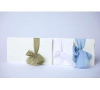 Set 10 Partecipazioni matrimonio personalizzate - Inviti nozze in carta Amalfi italiana artigianale e originale - opzione sigillo in ceralacca - Eleganza per cerimonie esclusive. Elegnate blu.