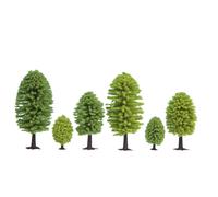 Set 10 pezzi Alberi di latifoglie per ferrovie modellistiche