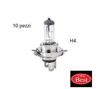 SET 10 PEZZI Lampada alogena auto moto H4 12 volt 55 watt attacco P43t