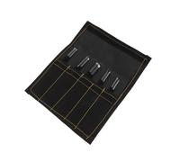 Set 10 Pezzi per Pietra in Acciaio al Carbonio di Scalpelli Nero | Custodia Termoformata, per Piccoli Manufatti Decorativi e Timbri in Pietra, Uso Quotidiano e Professionale