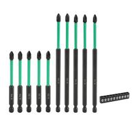 Set 10 Pezzi Punte Phillip Supporto Magnetico Punte Antiscivolo per Uso Cacciavi