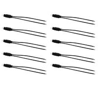 Set 10 pezzi - Spia LED Segnalazione Interruttore 0.5W 220V Luce Bianca Calda 3000K Compatibile Serie Civili - Bianco Caldo - Diametro 5 mm