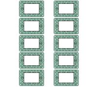 Set 10 pezzi - Supporto 3 moduli (3M) compatibile Vimar Plana - 11,5 x 7 cm