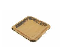 Galileo Casa Set 10 piatti monouso in carta 23x23 cm, oro metallizzato, Santa's House