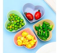 Set 10 Piatti Piatto Forma Di Cuore Riutilizzabili Multifunzione Plastica Cucina