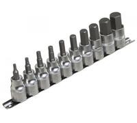 Set 10 Punte Punta Allen (Esagonali) 4 A 19 MM Per Crick 1/2 "