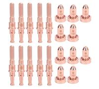 Set 10 Punte Ugello Elettrodo Taglio Plasma 60A, Ricambi in Ottone per SL60 SL100 - Compatibilità Ampia, Prestazioni Stabili, Taglio Efficiente e Durevole