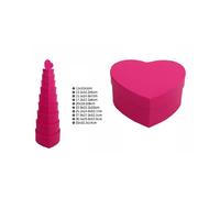 SET 10 PZ SCATOLE BOX PER REGALI VARIE MISURE MATRIOSKA FORMA CUORE FUCSIA 71957