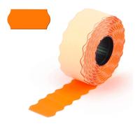 SET 10 ROTOLI ARANCIONE ETICHETTE PREZZATRICE SEGNAPREZZO 26X12MM NEGOZIO UFFICI