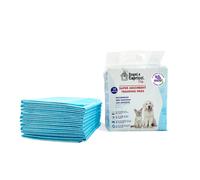 Set 10 Tappetini Assorbenti Profumo Lavanda 60x60 cm in Poliestere Bianco/Azzurro