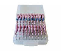 SET 100 FRESE IN PIETRA PER MINI TRAPANO DRIMMEL TESTINE 3mm LUCIDANTI ABRASIVE