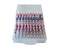 Set 100 frese in pietra per mini trapano drimmel testine 3mm lucidanti abrasive