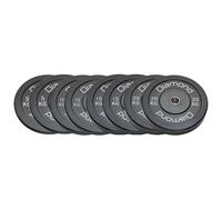 Set 100 kg Dischi bumper Diamond Professional foro 50 mm