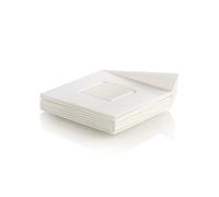 Set 100 Vassoi per monoporzioni Quadrati 83x83 mm Bianchi Silikomart Professional