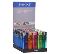 Set 1000 Accendini Elettrici Ricaricabili 8,2x2,2,1 cm con Regolatore di Fiamma Vari Colori