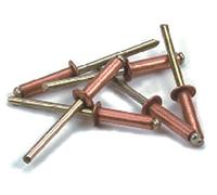 Set 1000 Rivetti Rame Mm 4X9 E-100 Utensileria Manuale