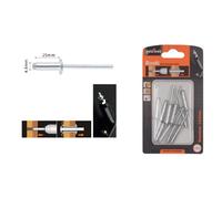 SET 10PZ RIVETTI RIVETTO 4.8X25MM ACCESSORI BRICOLAGE FERRAMENTA FAI DA TE 90825