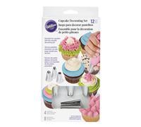 Set 12 accessori per decorare torte e cupcakeComprende: 8 sac a pock e 4 cornett