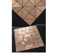 Set 12 adesivi per piastrelle,adesivi murali in mosaico 3D autoadesivi (30x30cm)