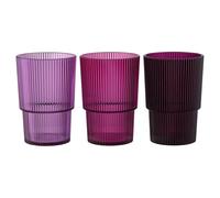 Set 12 Bicchieri bibita 420 ml Viola, Plastica PS, Shades of Provence