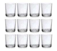 Set 12 Bicchieri Bor-mioli Rocco Caravelle Vetro Trasparente Fondo Spesso 25 iametro 75mm Altezza 91.5mm Uso Casa Resistenti Lavabili in LavastoviglieBar Ristorante per Acqua e Bevande