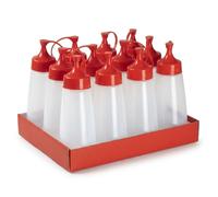 Set 12 Bottiglie Dosatrici TEXAS 400 ml | Flaconi Spremibili Hemax