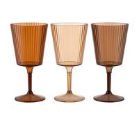 Set 12 Calice 400 ml marrone, in plastica PS, Shades of Chocolate, Unico