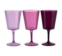 Set 12 Calice 400 ml viola, in plastica PS, Shades of Provence, Unico