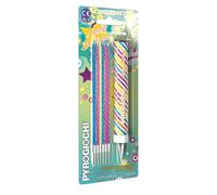 Fontana pirotecnica per torte e 12 candeline Pyrogiochi Happy Birthday